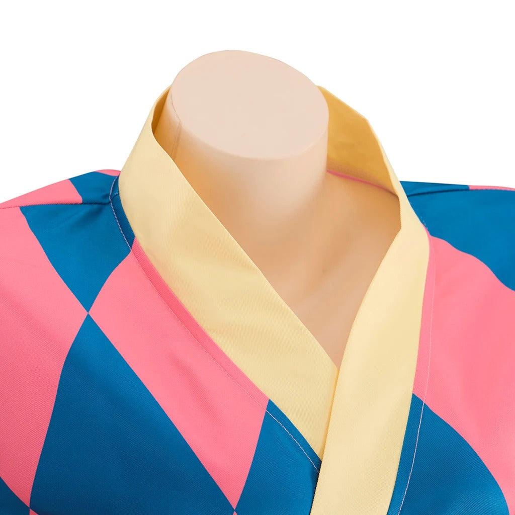 Howl's Moving Castle Pink Kimono Lolita Dress for Women Cosplay Costume - Halloweez