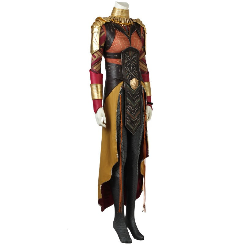 Halloweez Okoye Cosplay Costume for Women - Wakanda Inspired Halloween Carnival Attire