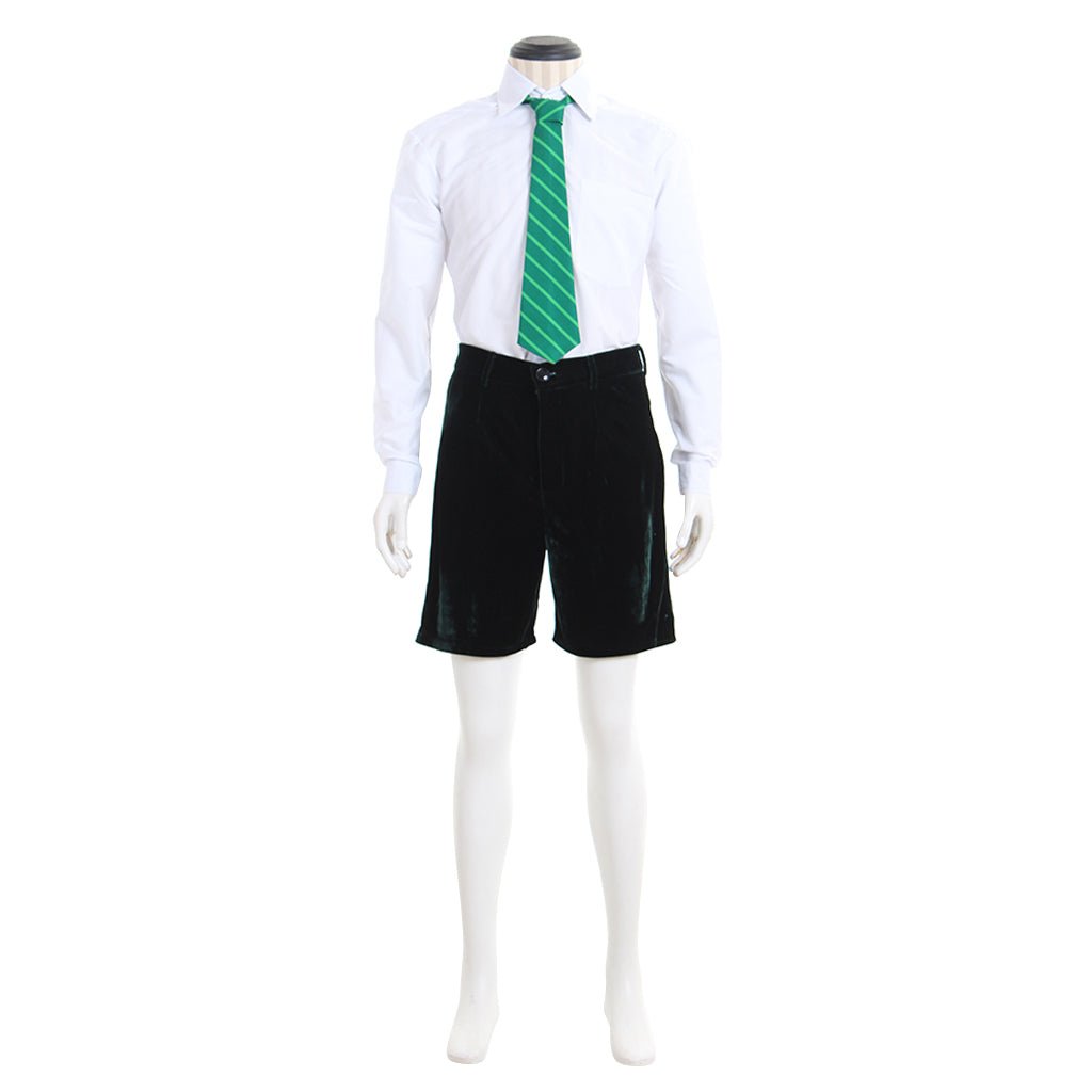 AC/DC Angus Young School Boy Cosplay Costume – Men’s Velvet Coat & Shorts Set - Coscosmos