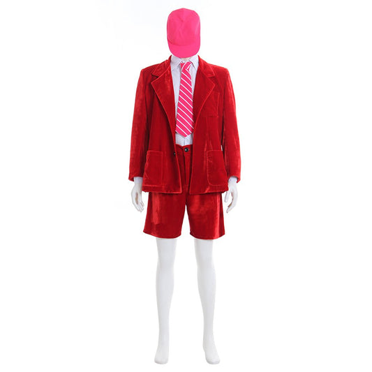 Halloweez Angus Young School Boy Cosplay Costume – Men’s Velvet Coat & Shorts Set - Halloweez
