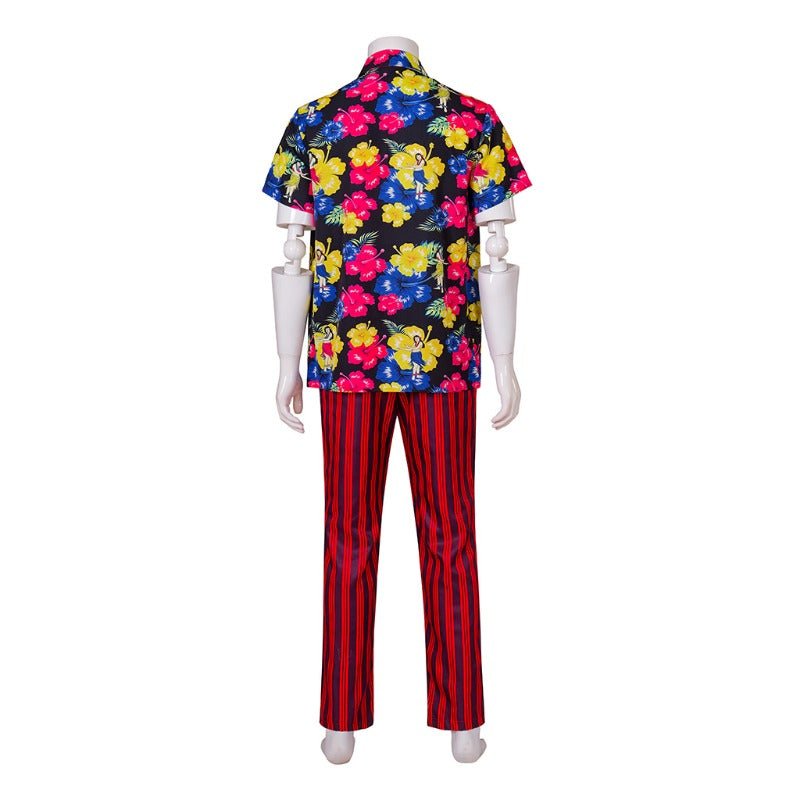 Ace Ventura Pet Detective Cosplay Costume Hawaiian Shirt Pants Belt Full Set - Coscosmos