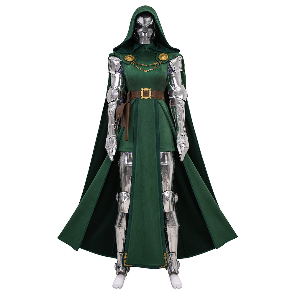 Gender‑Bent Doctor Doom Cosplay Costume,Custom Outfit for Halloween & Comic Con