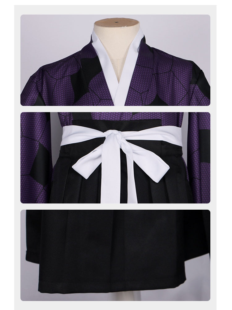 Demon Slayer Twelve Kizuki Upper Rank One Kokushibo Cosplay Costume for Halloween and Kendo