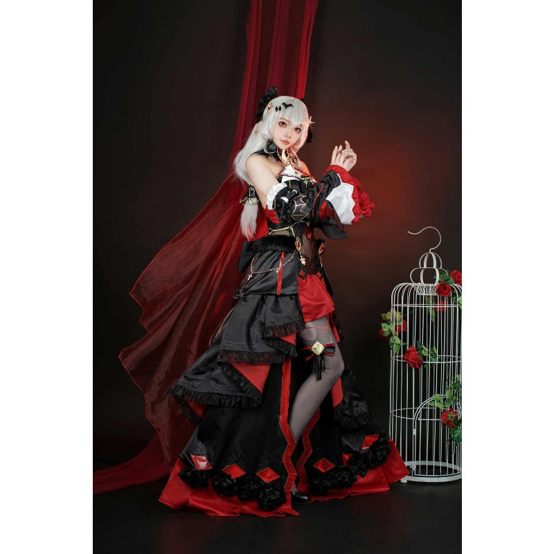 Costume de cosplay jupe Apocalypse de Theresa pour Halloween - Série de jeux Honkai Impact 3 pour femmes