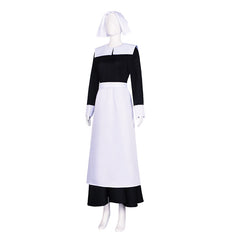 Wednesday Addams Cosplay Maid Dress Lolita Costume for Role Play Party Performance - Halloweez
