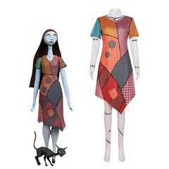 The Nightmare Before Christmas Sally Skellington Cosplay Costume for Halloween and Stage Performance