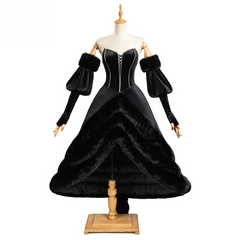 Delicious in Dungeon Marcille Cosplay, Lord of the Dungeon Full Set Anime Costume, Medieval Fantasy Elf Mage Outfit for Women - Halloweez