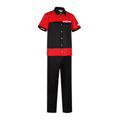Horror Game Manny's Hamburger Shop Staff Cosplay Costume Brian Employee Uniform Halloween Performance