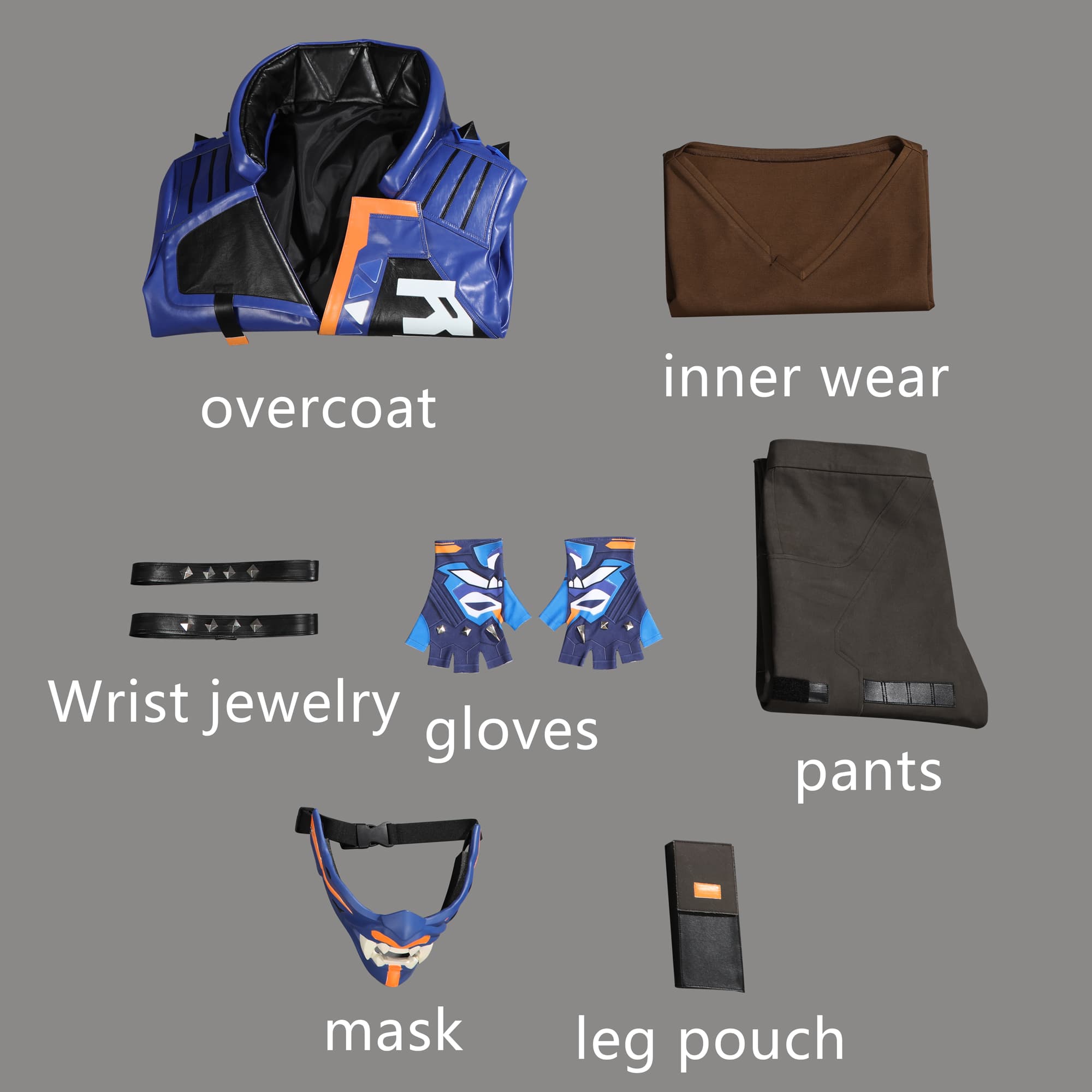 Yoru Cosplay Costume from VALORANT – Full Set with Mask, Gloves & Accessories - Halloweez