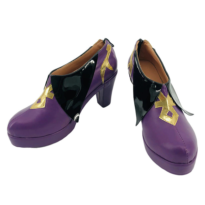 Genshin Impact Keqing Cosplay Shoes - Custom Made for Anime Conventions - Halloweez