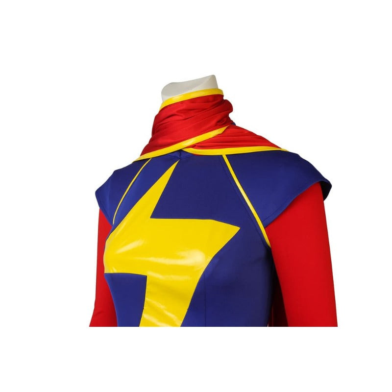 Tenue de cosplay Kamala Khan pour Halloween - Combinaison et cape pour femme pour Halloween et événements spéciaux