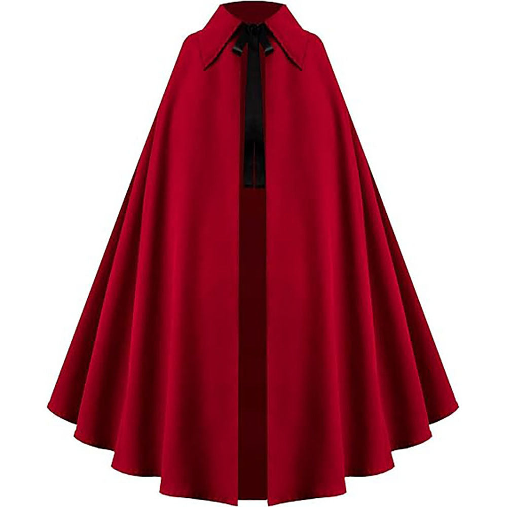 New Medieval Victorian Steampunk Gothic Cape Cloak for Halloween Cosplay - Halloweez