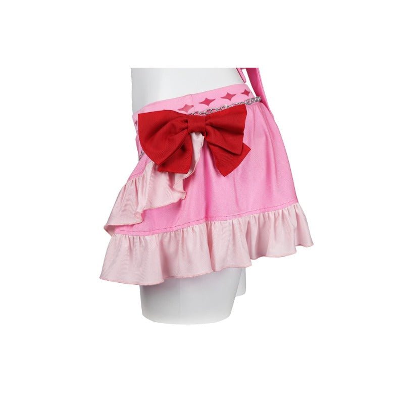 Aerith Gainsborough Swimsuit - Final Fantasy VII Remake Cosplay Halter Pink Bathing Suit - Coscosmos