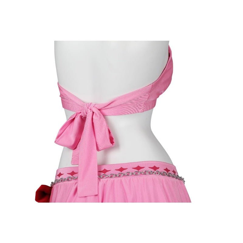 Aerith Gainsborough Swimsuit - Final Fantasy VII Remake Cosplay Halter Pink Bathing Suit - Coscosmos