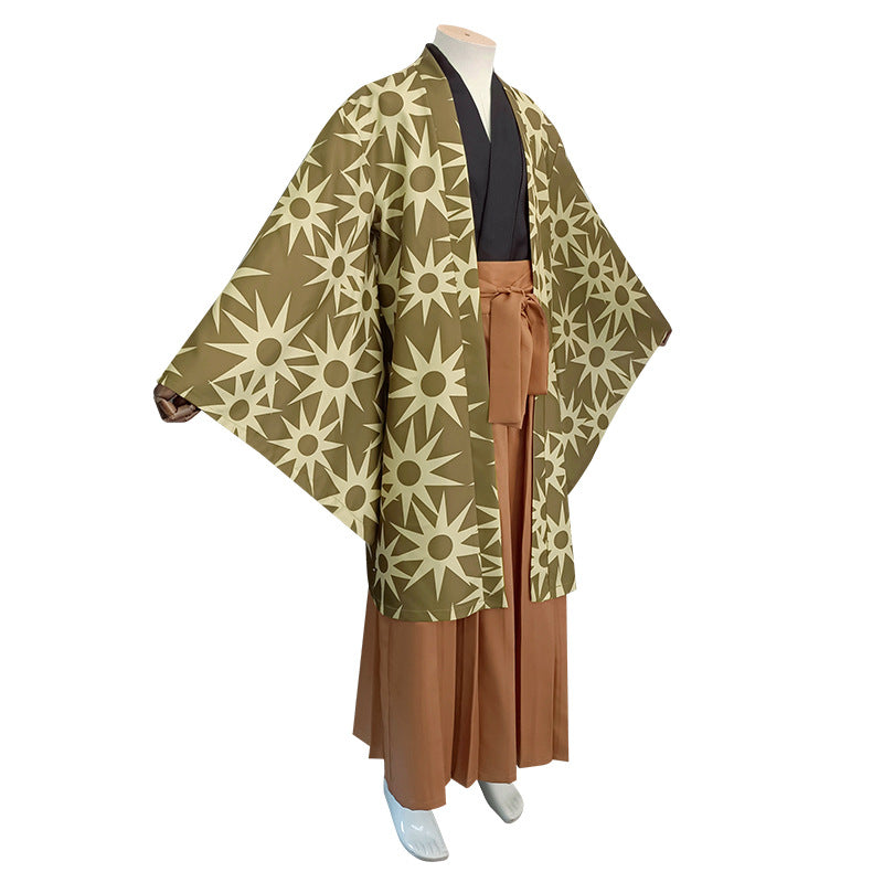 Demon Slayer Cosplay Costume Tetsuido Haganezuka Full Set with Nichirin Sword - Halloweez