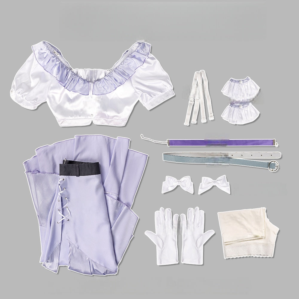 School Idol Master Himesaki Ripa Cosplay Costume Anime Game Dress - Halloweez