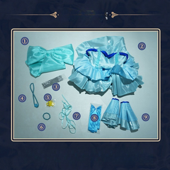 Hanon Hosho Cosplay Costume Mermaid Melody Pichi Pichi Pitch Full Set - Halloweez