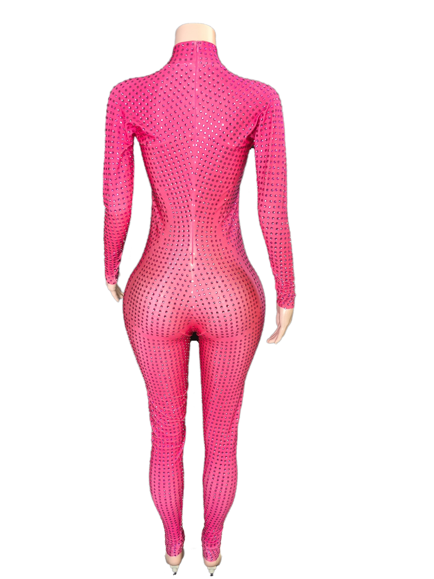 Crystal Pole Dance Bodysuit Sexy Elegant Slimming Stage Performance Costume for Women Party Wear - Halloweez