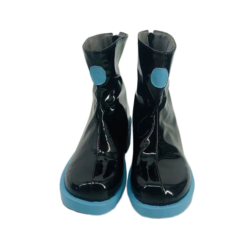 qy395 Hatsune Miku Cosplay Shoes Anime Cos Costume Footwear for Conventions - Halloweez