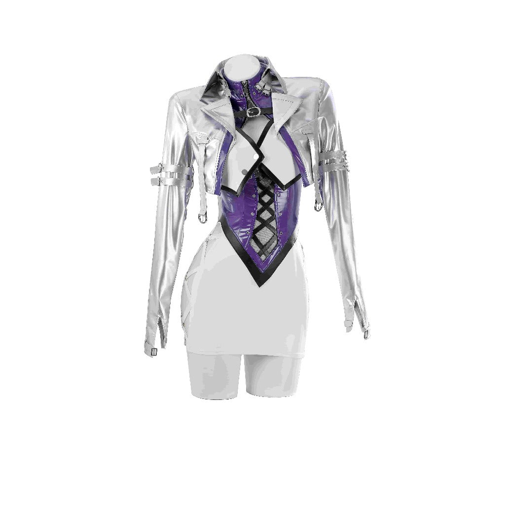 NARAKA: BLADEPOINT & KOF Shermie and Ning Hongye Cosplay Costume for Women - Halloweez