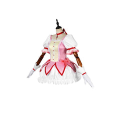 Halloweez Madoka Kaname Matte Satin Custom Cosplay Costume for Anime Enthusiasts