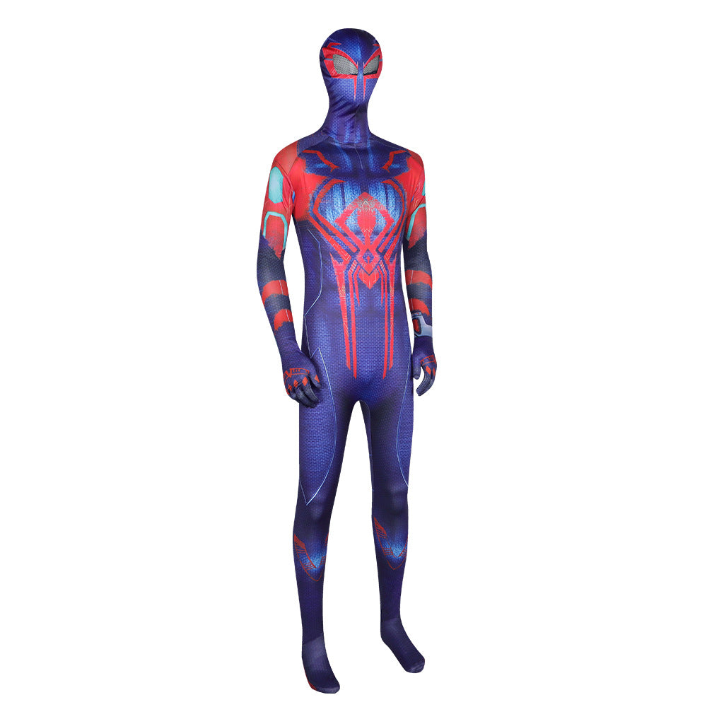 Spider-Man Across the Spider-Verse Cosplay Costume for Kids Miguel Spider-Man Bodysuit 3D Printed Jumpsuit Halloween - Halloweez