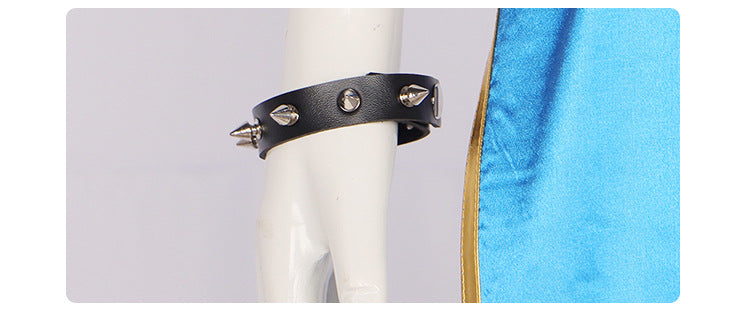 Arcade Street Fighter Chun-Li Blue Cheongsam Cosplay Costume for Halloween and Performance - Halloweez