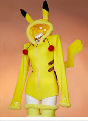 Pokemon Pikachu Plush Bodysuit Cosplay Costume Custom for Halloween & Con