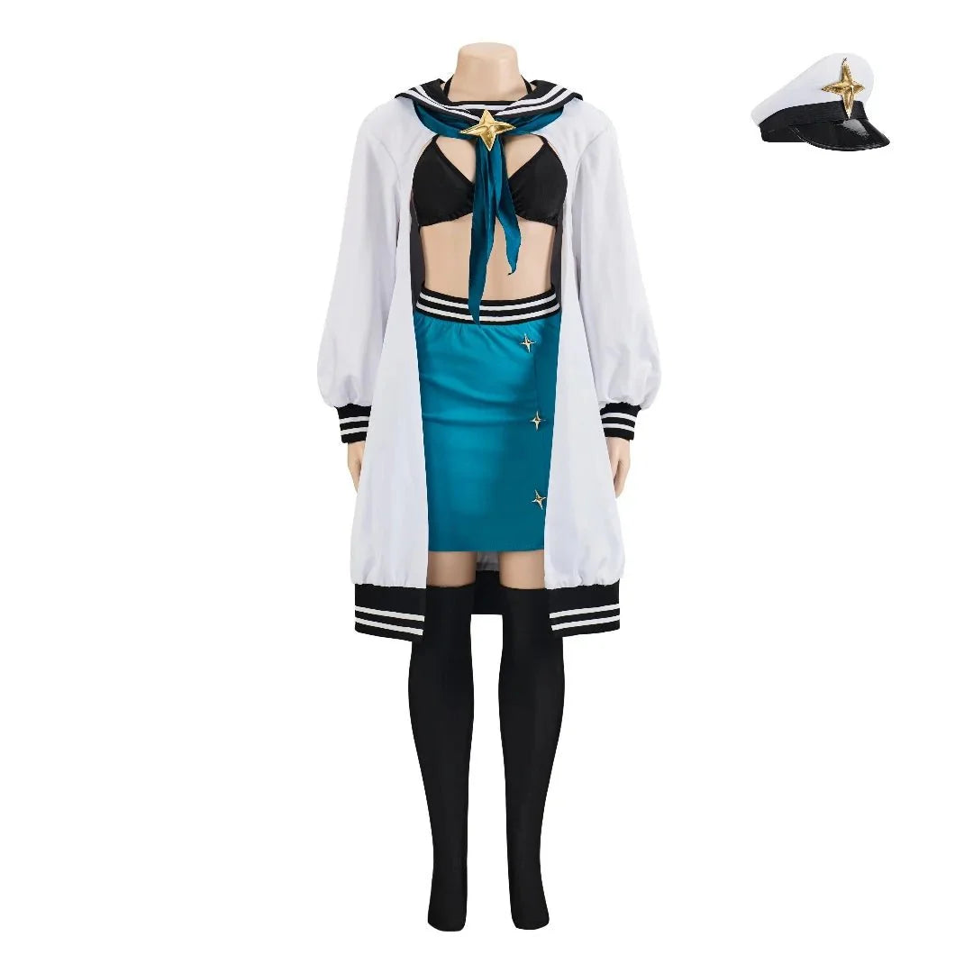 Akoya Matama Cosplay Anime Costume Magical Girl Sexy Bra Skirts Full Set Halloween Carnival Party Comic Con Uniform Gown Suit - Coscosmos