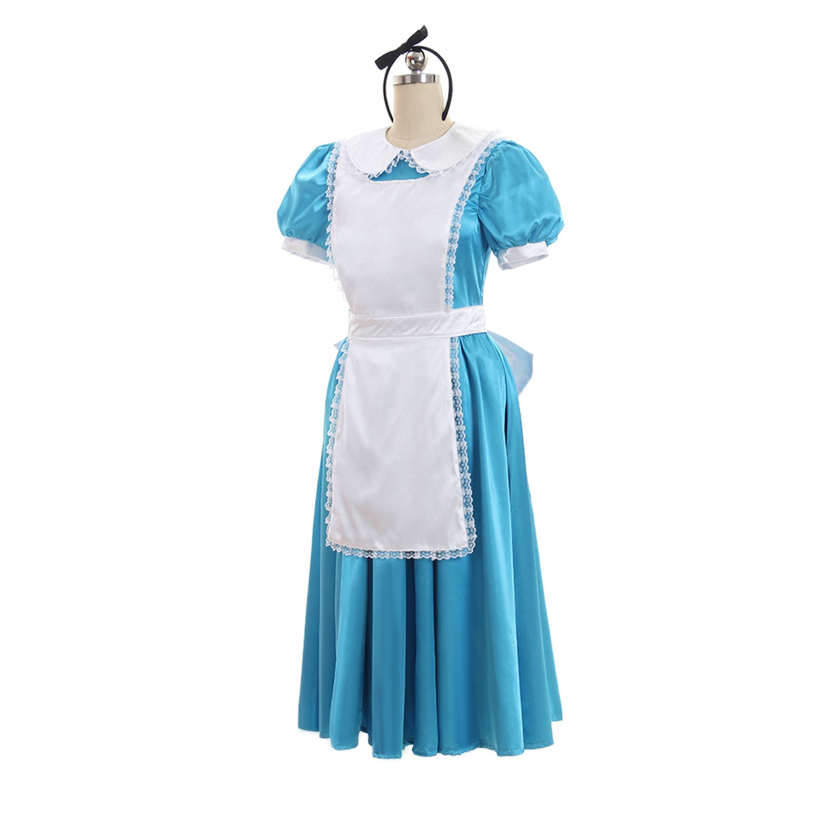 Alice in Wonderland Blue Cosplay Dress | Alice Halloween Party Show Costume - Coscosmos