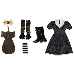 Alice Madness Returns Gothic Steamdress Cosplay Costume for Women – Halloween Party Full Set - Coscosmos