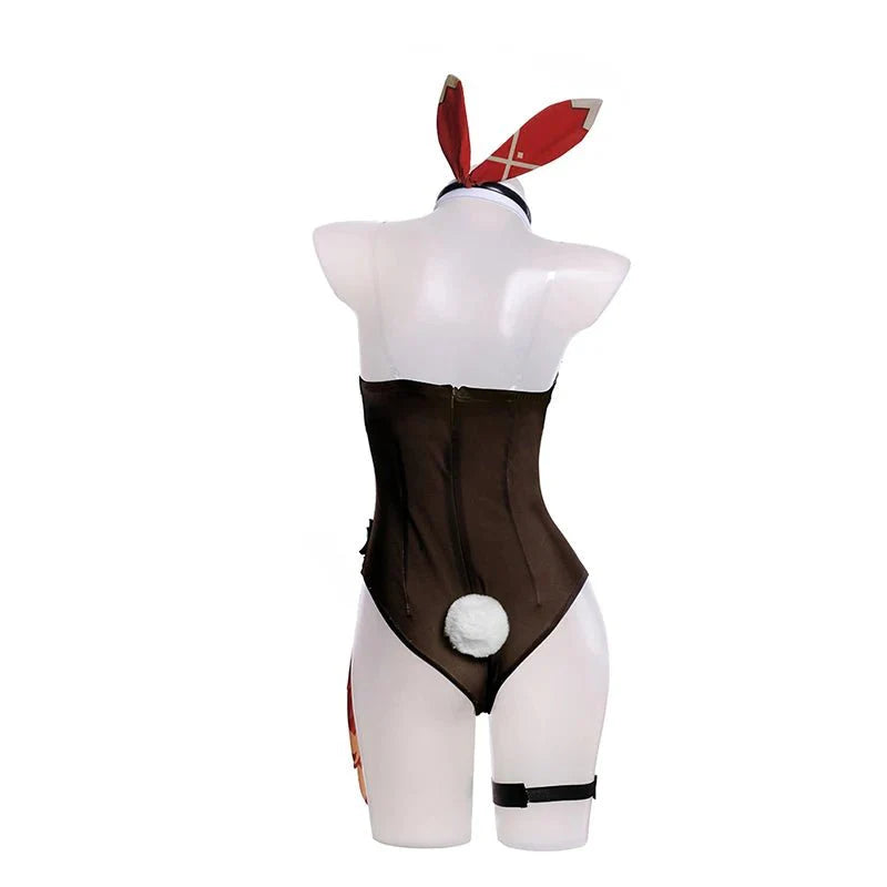 Halloweez Amber Bunny Girl Costume - Genshin Impact Sexy Women Jumpsuit Full Set - Halloweez