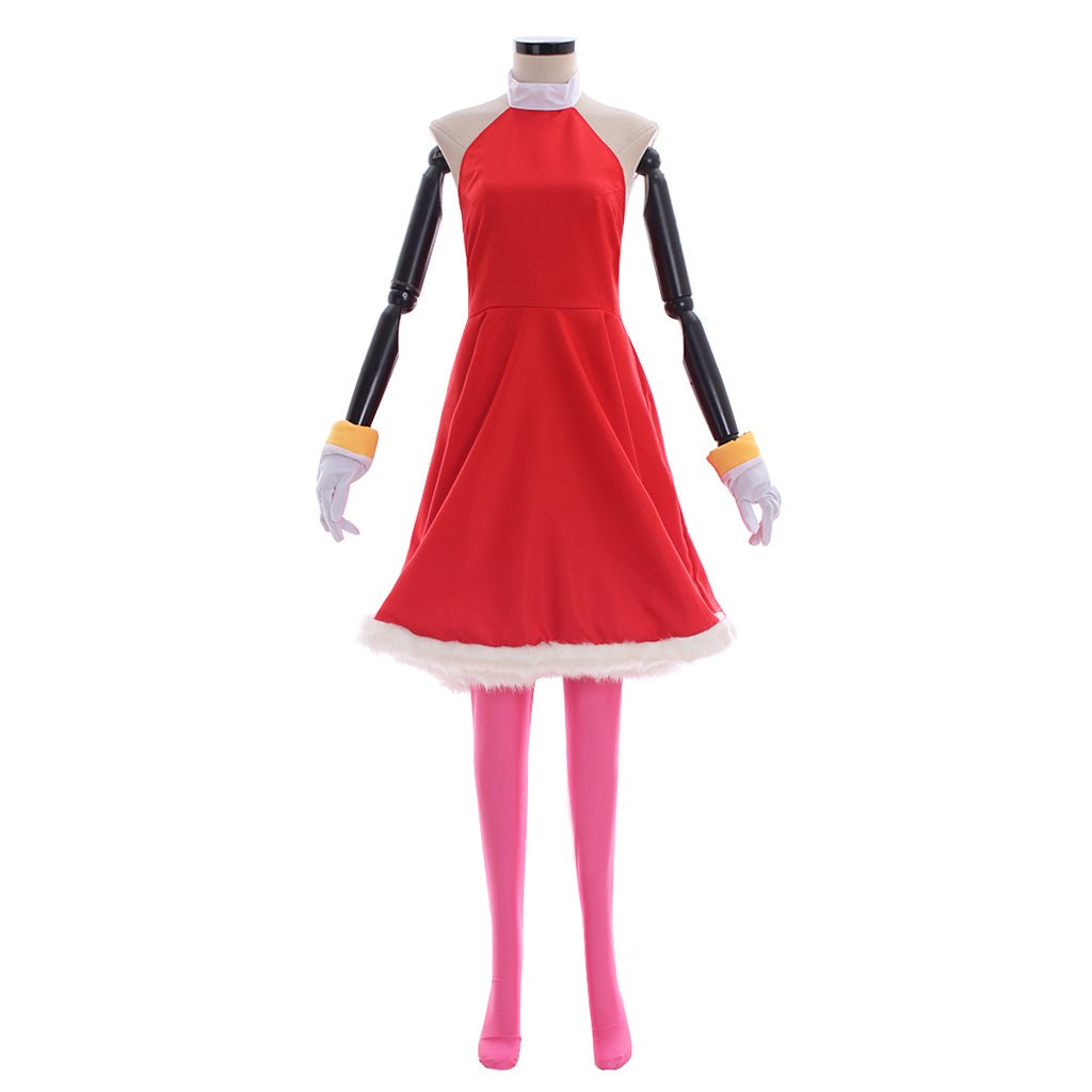 Amy Rose Cosplay Costume - Rosy The Rascal Red Dress Outfit for Women | Game Cosplay Series - Coscosmos