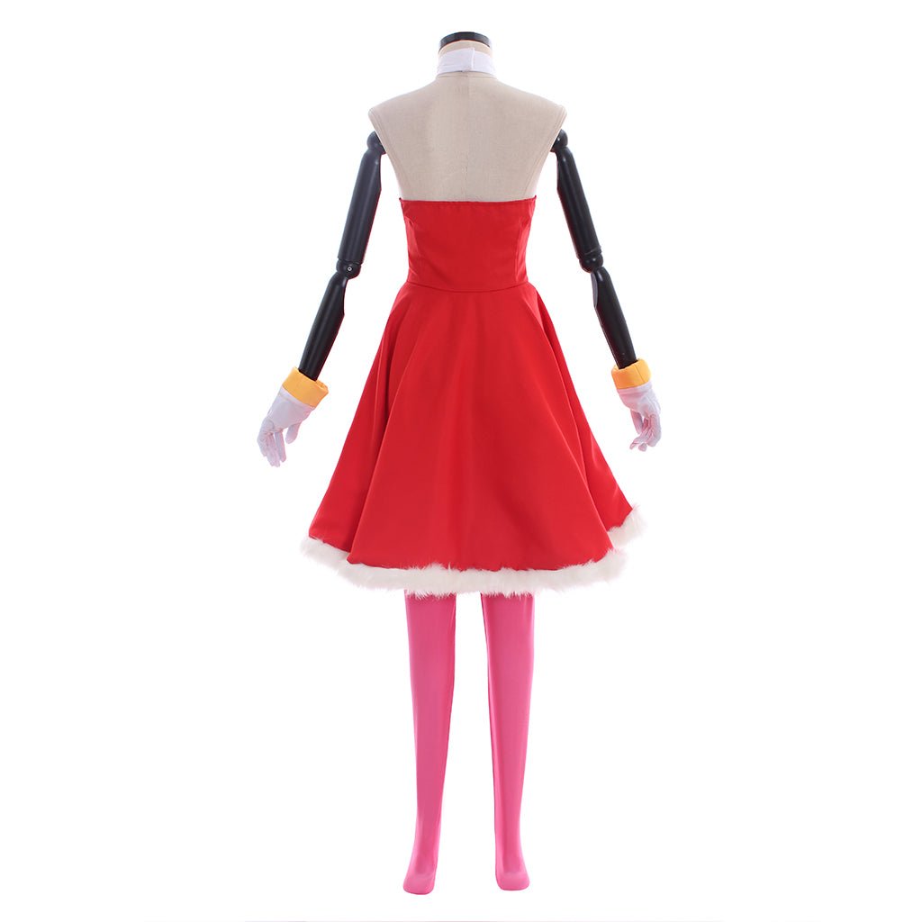 Amy Rose Cosplay Costume - Rosy The Rascal Red Dress Outfit for Women | Game Cosplay Series - Coscosmos