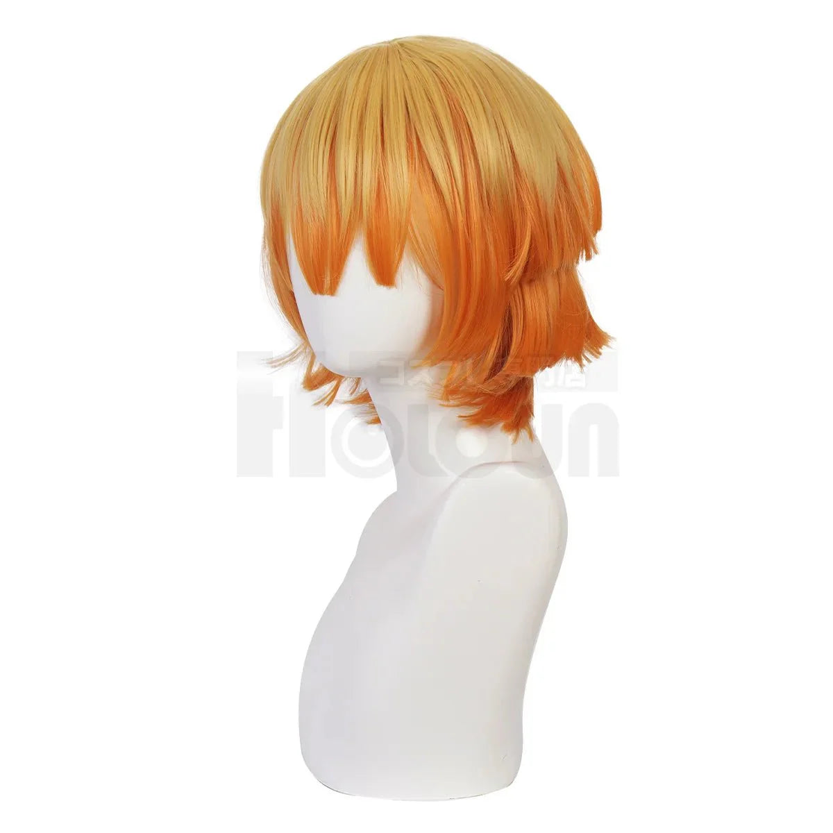 Anime Agatsuma Zenitsu Cosplay Wig Rose Net Synthetic Fiber Adjustable Size Heat Resistant Cap Comb Halloween Cos - Coscosmos