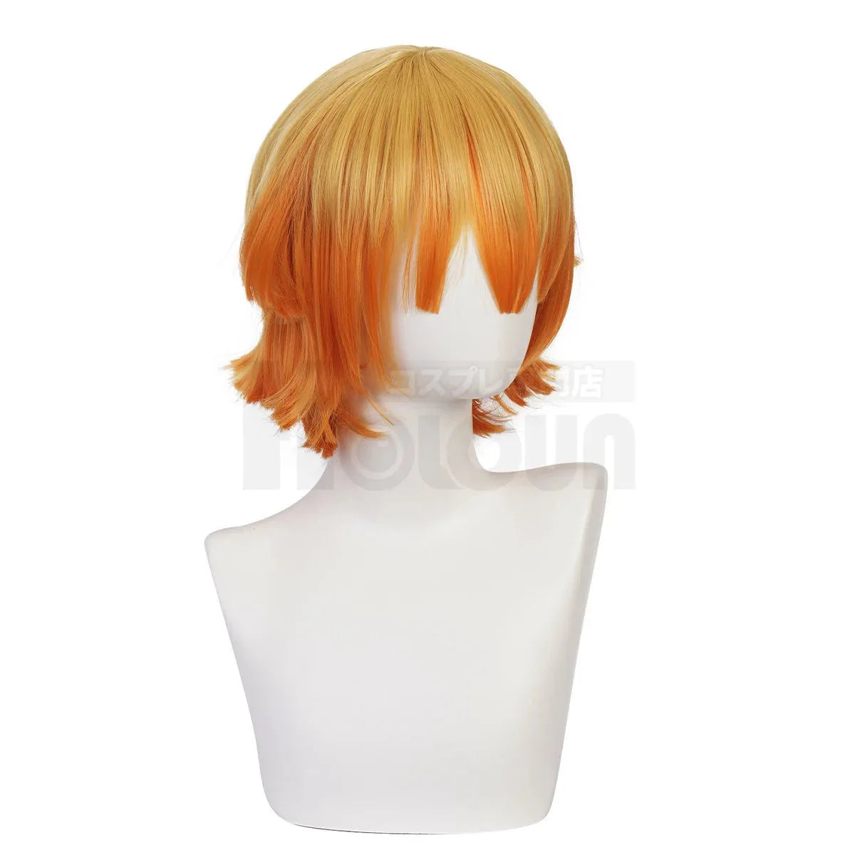 Anime Agatsuma Zenitsu Cosplay Wig Rose Net Synthetic Fiber Adjustable Size Heat Resistant Cap Comb Halloween Cos - Coscosmos