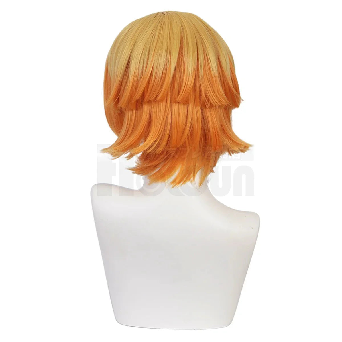 Anime Agatsuma Zenitsu Cosplay Wig Rose Net Synthetic Fiber Adjustable Size Heat Resistant Cap Comb Halloween Cos - Coscosmos