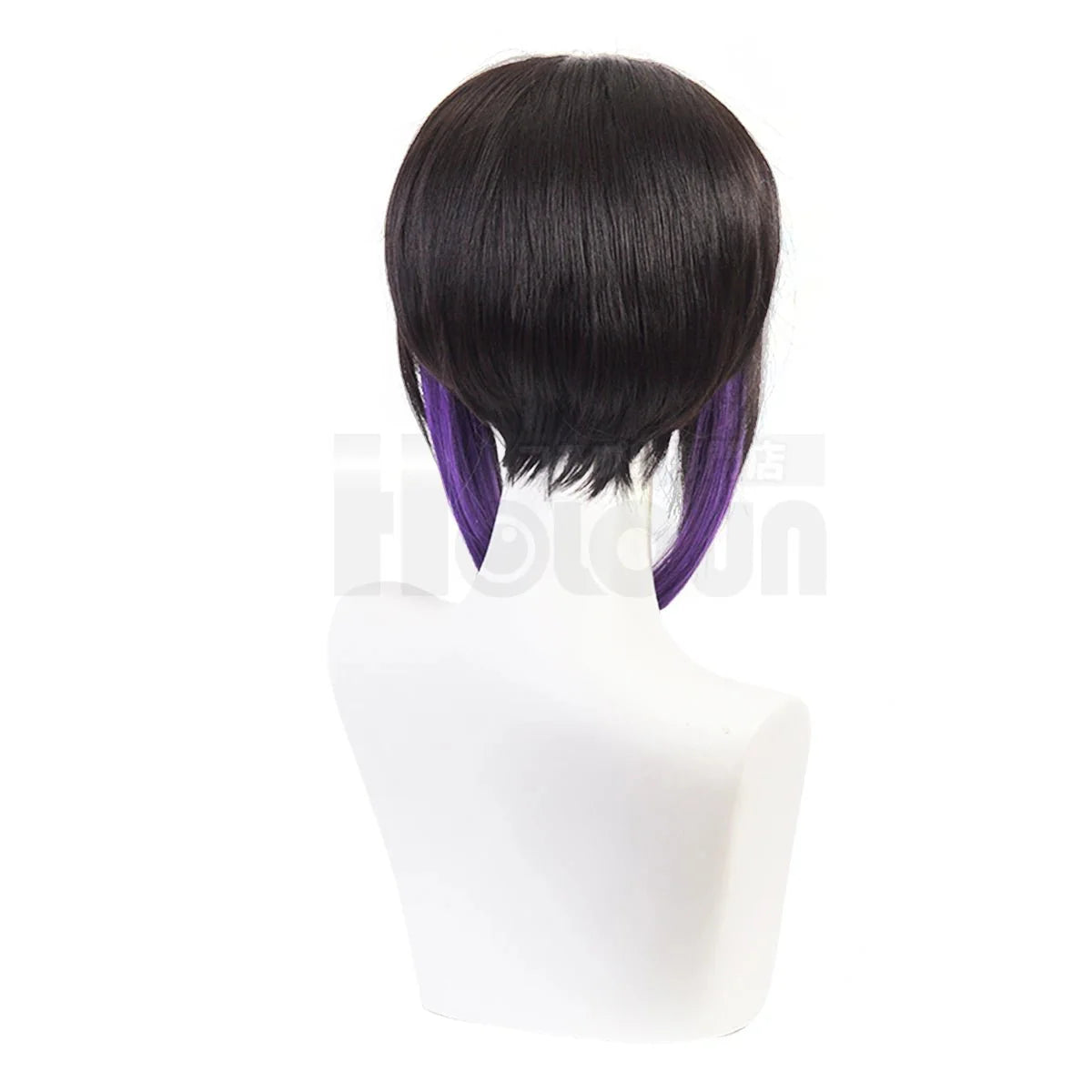 Anime Kochou Shinobu Cosplay Wig Rose Net Synthetic Fiber Adjustable Size Heat Resistant Cap Comb Halloween Christmas - Coscosmos