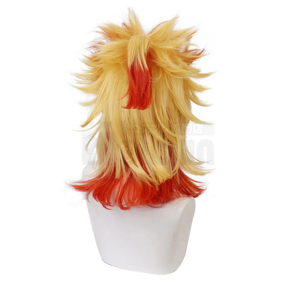 Anime Rengoku Kyoujurou Cosplay Wig Rose Net Synthetic Fiber Adjustable Size Heat Resistant Cap Comb Halloween Cos - Coscosmos