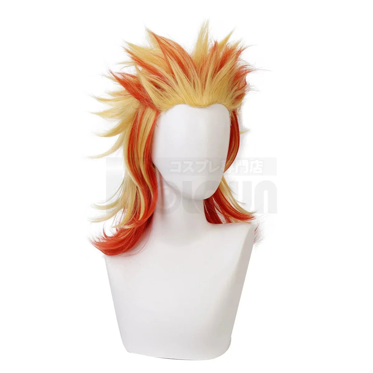 Anime Rengoku Kyoujurou Cosplay Wig Rose Net Synthetic Fiber Adjustable Size Heat Resistant Cap Comb Halloween Cos - Coscosmos