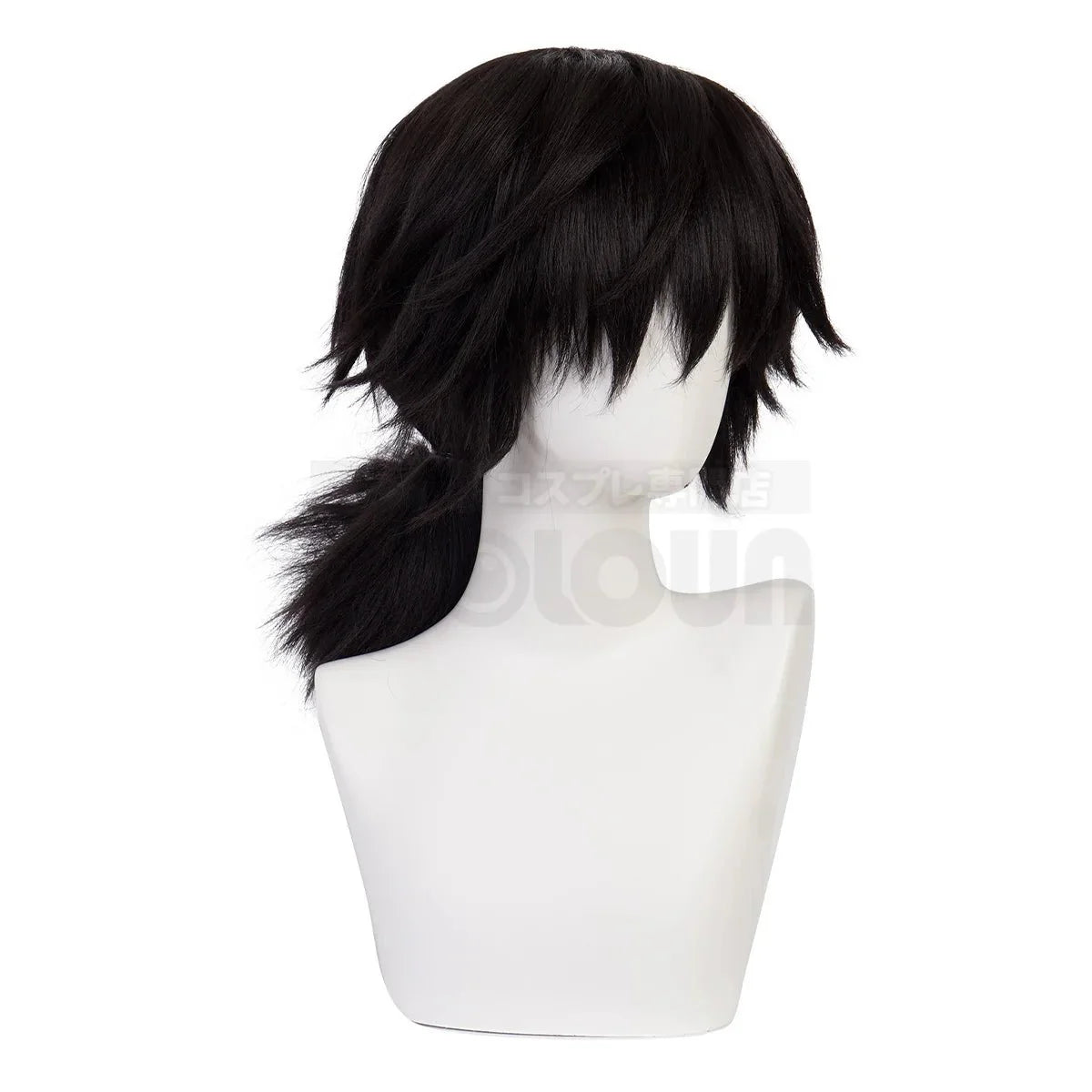 Anime Tomioka Giyuu Cosplay Wig Rose Net Synthetic Fiber Adjustable Size Heat Resistant Cap Comb Halloween Cos - Coscosmos