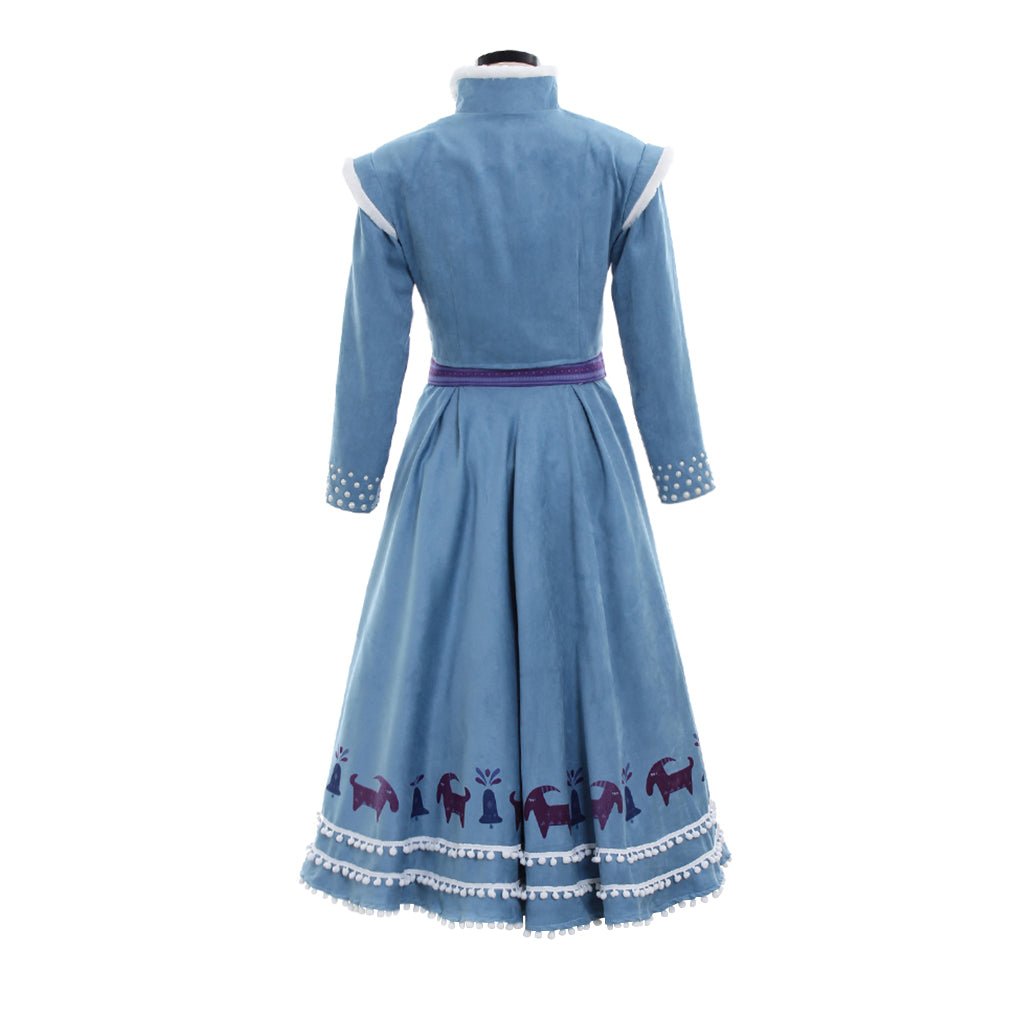 Anna Princesa Cosplay Costume | Adult Women’s Shirt, Skirt, and Coat Suit for Halloween & Disney Events - Coscosmos