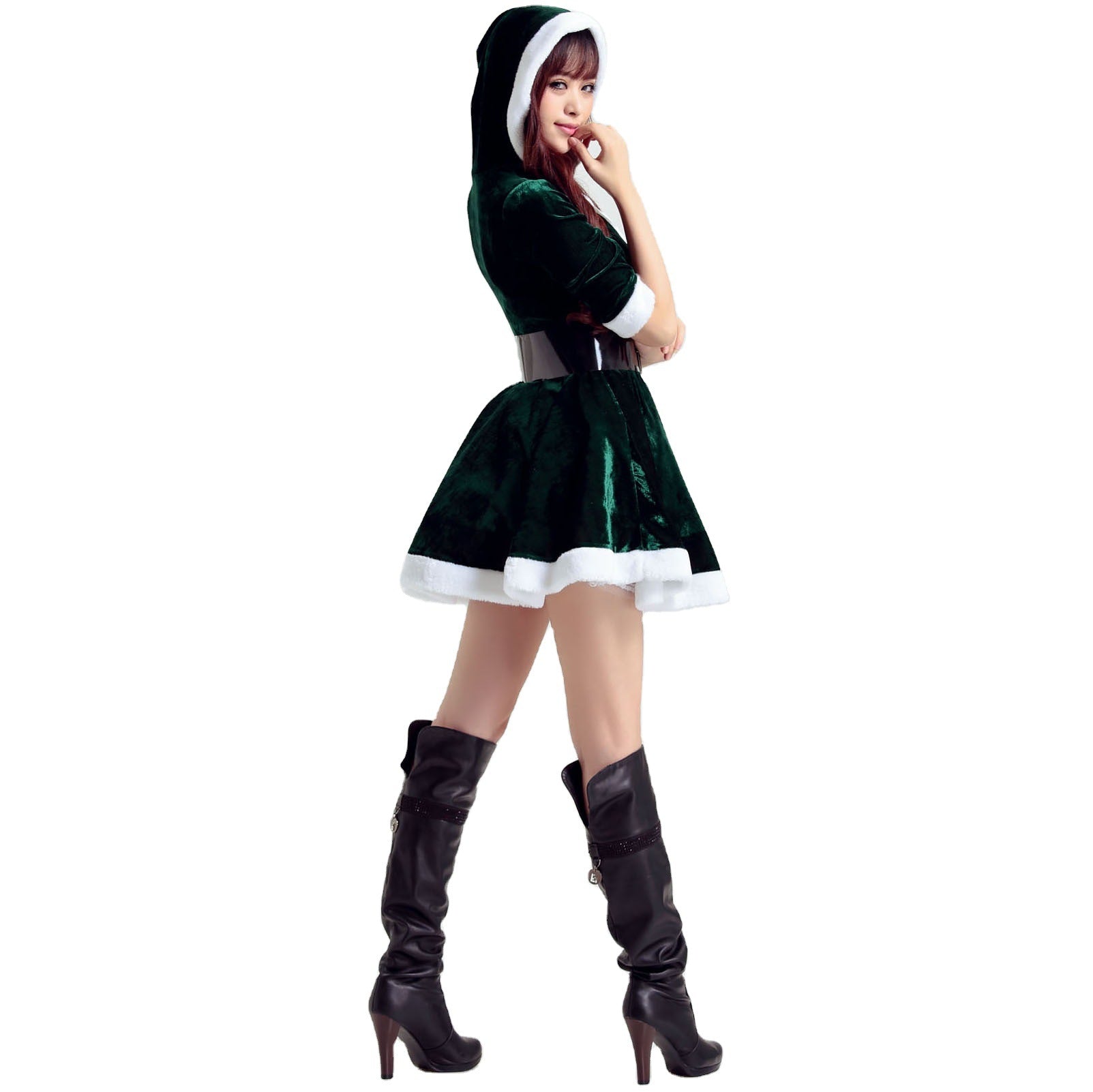 Stunning Dance Santa Costumes for Women - Halloweez Sexy Christmas Cosplay Stage Wear - Halloweez