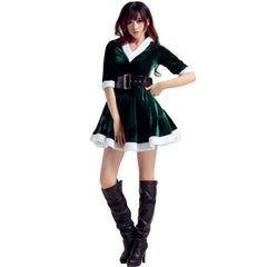 Stunning Dance Santa Costumes for Women - Halloweez Sexy Christmas Cosplay Stage Wear - Halloweez