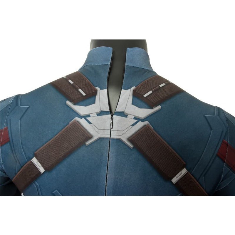 Avengers Infinity War Captain America Cosplay Jumpsuit Costume - Coscosmos