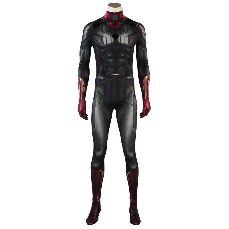 Avengers Vision Cosplay Costume 3D Printed Jumpsuit with Cloak - Coscosmos