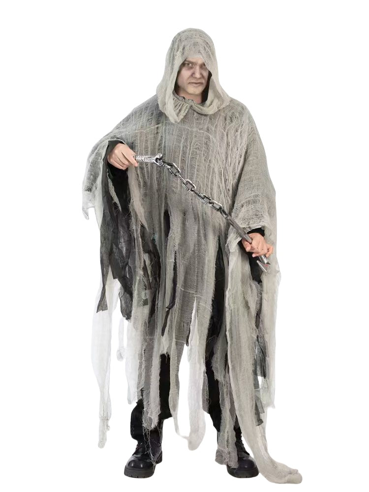 Halloween Adult Cape Wizard Cloak Grim Reaper Haunted House Accessories - Halloweez