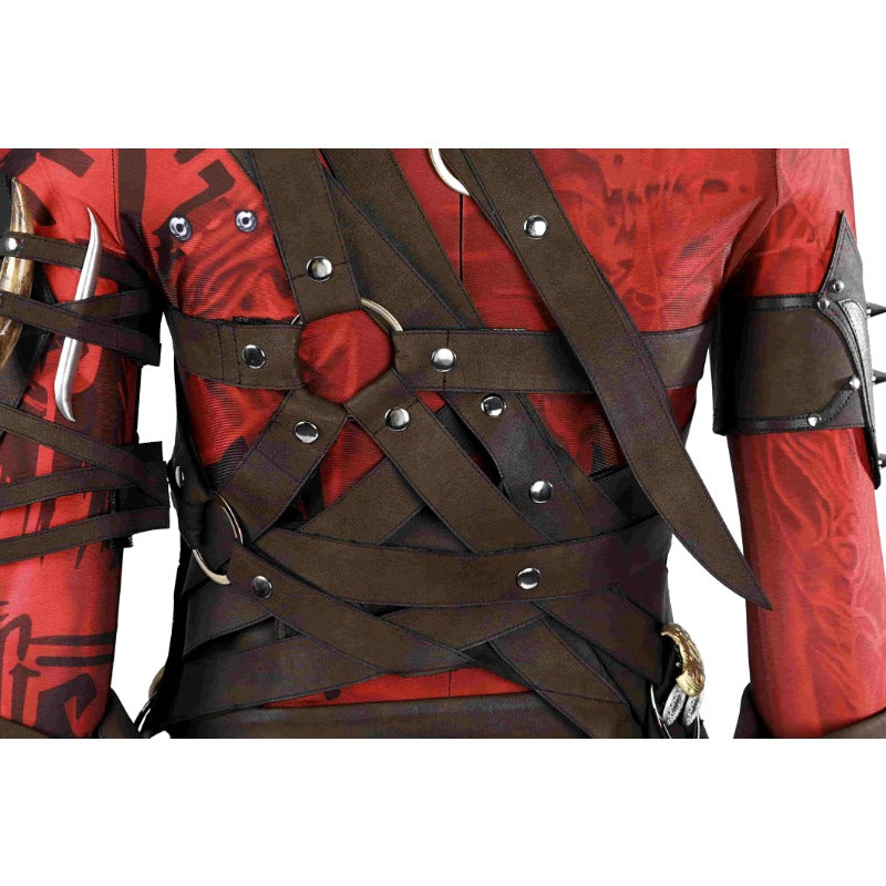 Halloweez Baldur's Gate Karlach Cosplay Costume Set - Immerse in Role-Playing