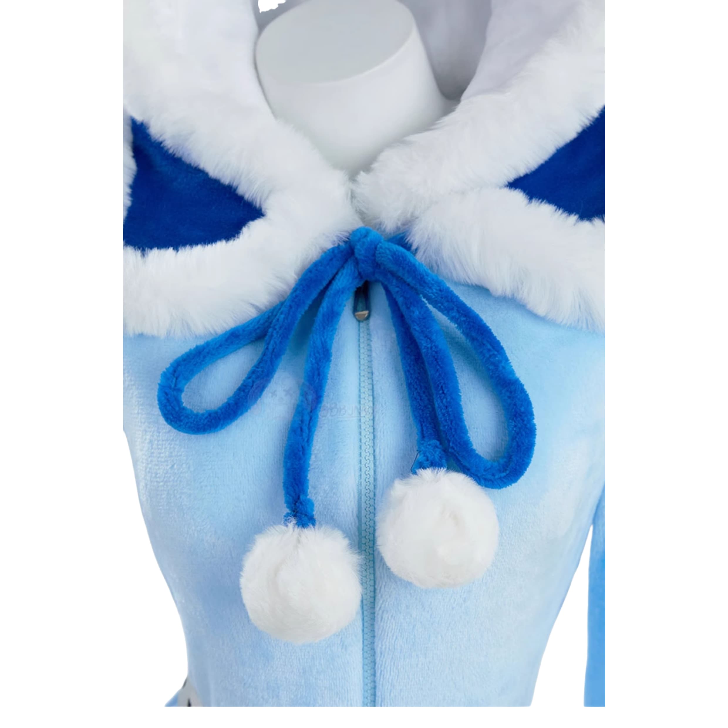 Official Piplup Pokemon Kigurumi Cosplay Costume, Blue Hooded Pajamas - Halloweez