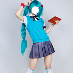 VOCALOID Hatsune Miku JK Uniform Cosplay Costume Custom for Anime Expo Halloween